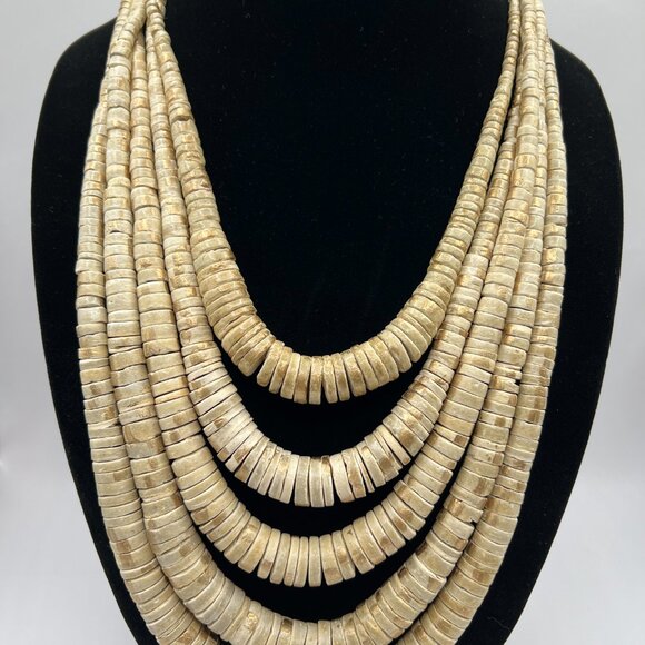 5 Strand Chunky Necklace - Picture 1 of 5